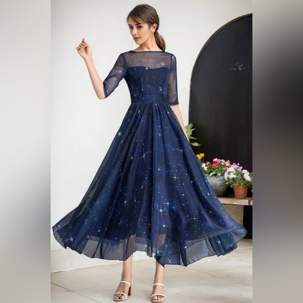 Chiffon Constellation Dress